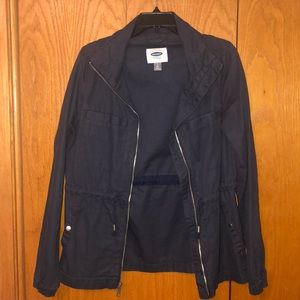 Navy Lightweight Cargo Jacket